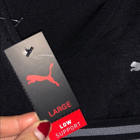 New black puma logo sports bra - Picture 3 of 4